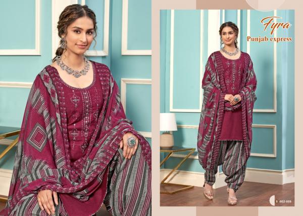 Fyra Punjab Express 2 Cotton Fancy Embroidery Salwar 